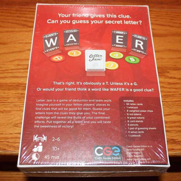 3/$77❤️new LETTER JAM Cooperative Word Game CGE Czech Games Edition Ondra Skoupý - Picture 6 of 8